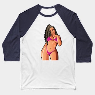 Bikini Girl Baseball T-Shirt